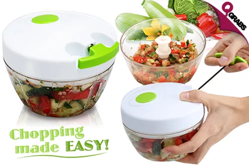 From QR29 Cut Up Your Veggies, Herbs & More with a Hand-Powered String Chopper! (Up to QR90 Value)